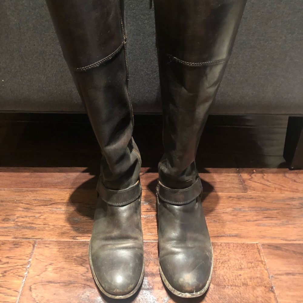 Leather Frye Knee High Boots